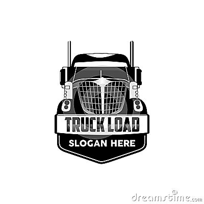 Truck load logo vector Vector Illustration