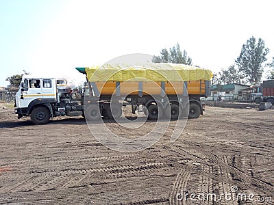 Truck and long vehicle photo Stock Photo