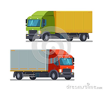 Truck, lorry icon or symbol. Delivery, logistics concept. Vector illustration Vector Illustration