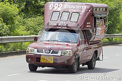 1520 truck taxi Development Road - Bangkapi Editorial Stock Photo