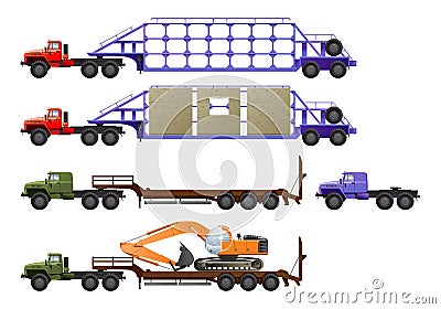 Truck tractor Vector Illustration