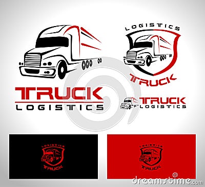 Truck Trailer Logo Vector Illustration