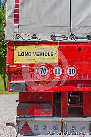 Truck Trailer Long Vehicle Stock Photo