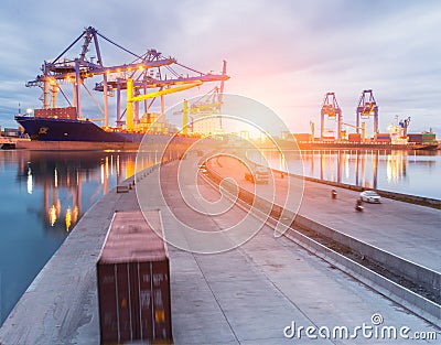 Truck transport container Stock Photo