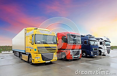 Truck, transportation Stock Photo