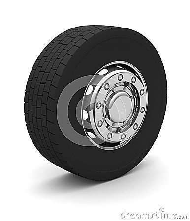 Truck wheel Stock Photo