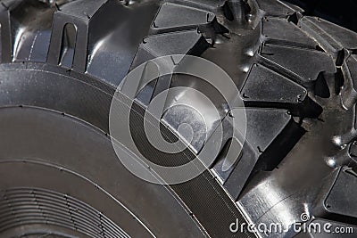 Truck wheel protector closeup Stock Photo