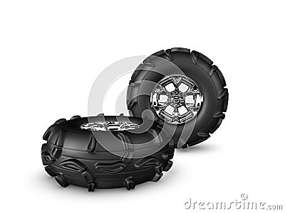 Truck wheels Stock Photo