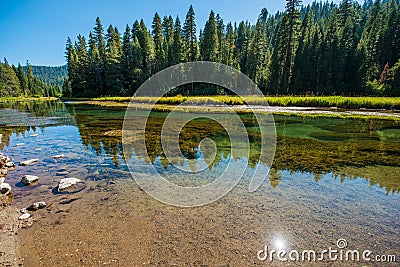 Truckee River Scenery Stock Photo