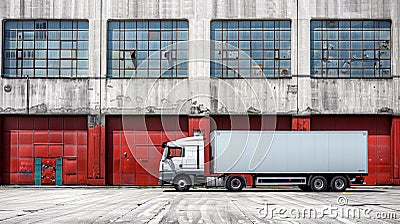 Trucking industry, cargo transportation, truck. Stock Photo