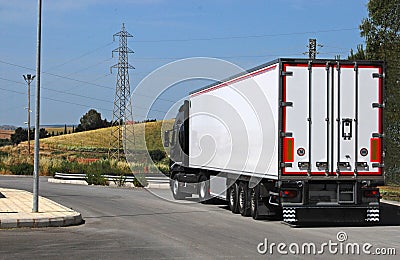 Trucking and logistics Stock Photo