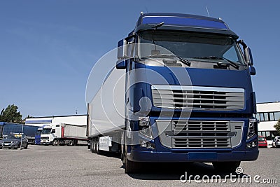 Trucking and logistics Stock Photo