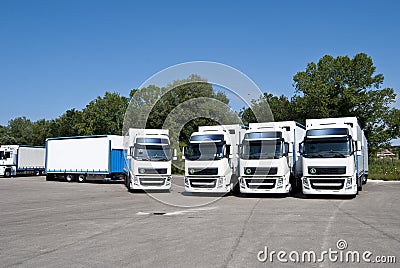 Trucking and logistics Stock Photo