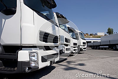 Trucking and logistics Stock Photo