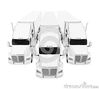 Trucks Fleet Stock Photo