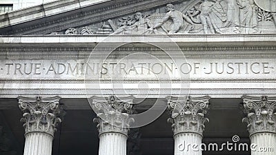 True Administration of Justice Stock Photo