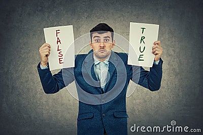 True or false Stock Photo