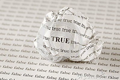 True or false Stock Photo