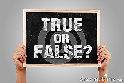 True Or False Stock Photo