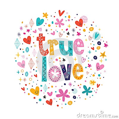 True love Vector Illustration