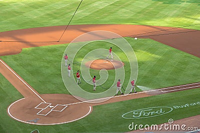 Truist Park Atlanta Braves Home Field Pre Game Prep Editorial Stock Photo