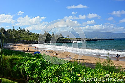 Kapalua, Maui, DT Fleming Beach, Hawaiian islands Editorial Stock Photo