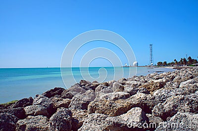 Truman Annex view from Duval street of Key West Stock Photo