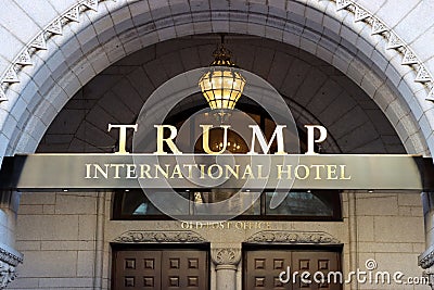 Trump International Hotel Washington DC Editorial Stock Photo