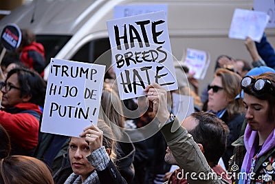 Trump Protests Editorial Stock Photo