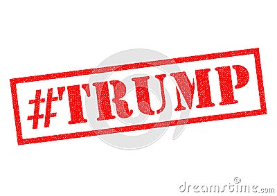 #TRUMP Rubber Stamp Editorial Stock Photo