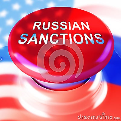 Trump Russia Sanctions Monetary Embargo On The Russian Federation - 3d Illustration Stock Photo