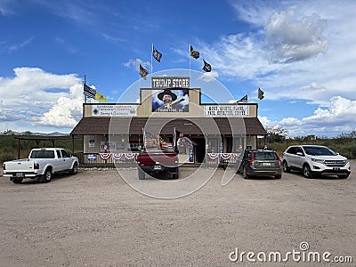 The Trump Store at Tombstone AZ Editorial Stock Photo