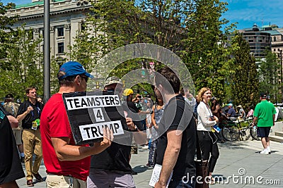 Trump supporter Editorial Stock Photo