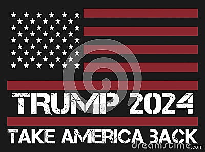 Trump take america back 2024 Editorial Stock Photo