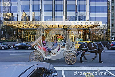 The Trump Tower on Central Park West in New York City Editorial Stock Photo