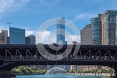 Trump Tower in Chicago Editorial Stock Photo