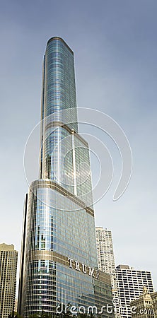 Trump Tower in Chicago Editorial Stock Photo