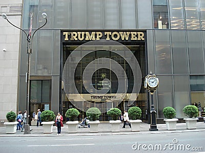 Trump Tower, Manhattan, New York Editorial Stock Photo