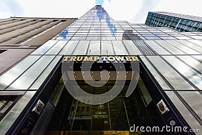 Trump Tower - New York City Editorial Stock Photo
