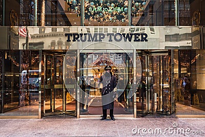 Trump Tower in New York Editorial Stock Photo
