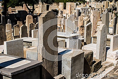 Trumpeldor Cemetery, Tel Aviv, Israel Editorial Stock Photo