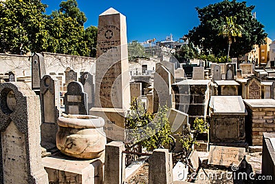 Trumpeldor Cemetery, Tel Aviv, Israel Editorial Stock Photo