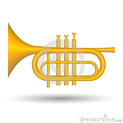 Trumpet icon Vector Illustration