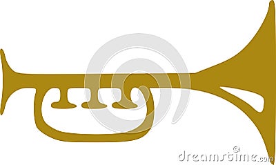 Trumpet icon music Vector Illustration