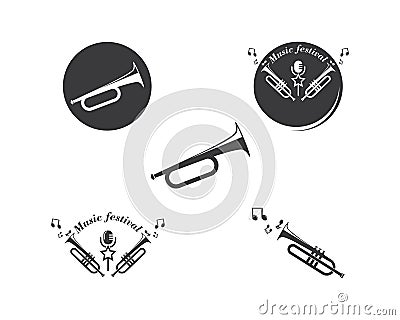 trumpet icon vector illustration design Vector Illustration