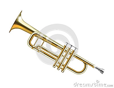 Trumpet isolated Vector Illustration
