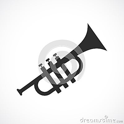 Trumpet vector icon Vector Illustration