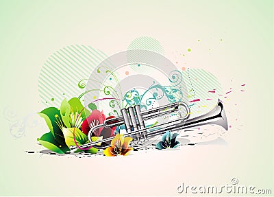 Trumpet vector illustration Vector Illustration