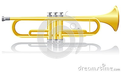 Trumpet vector illustration Vector Illustration