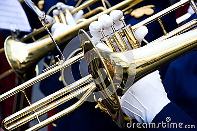 Trumpeter Stock Photo